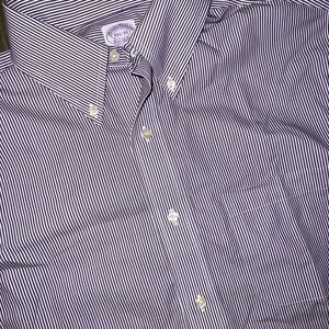 Brooks Brothers purple Striped Dress Shirt Sz 15.5x33